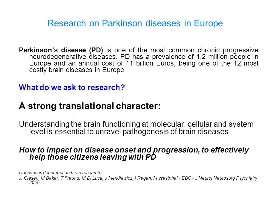 Parkinson’s disease (PD) is one of the most common chronic progressive neurodegenerative diseases.