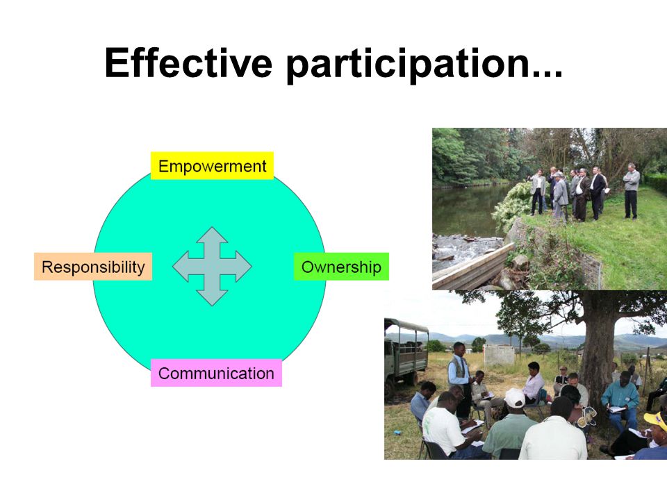 Effective participation...