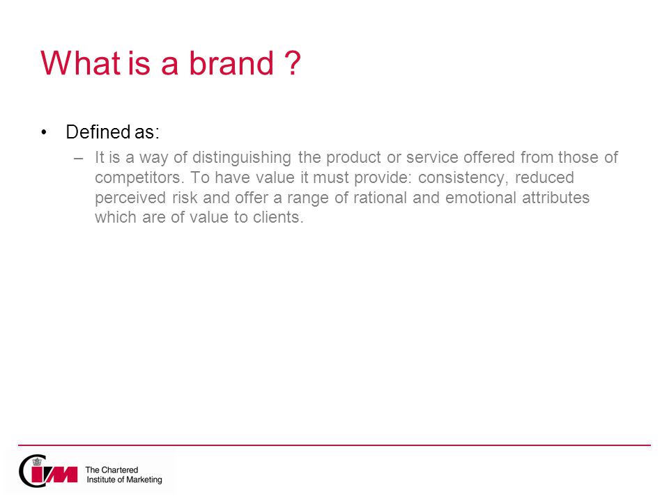 What is a brand .
