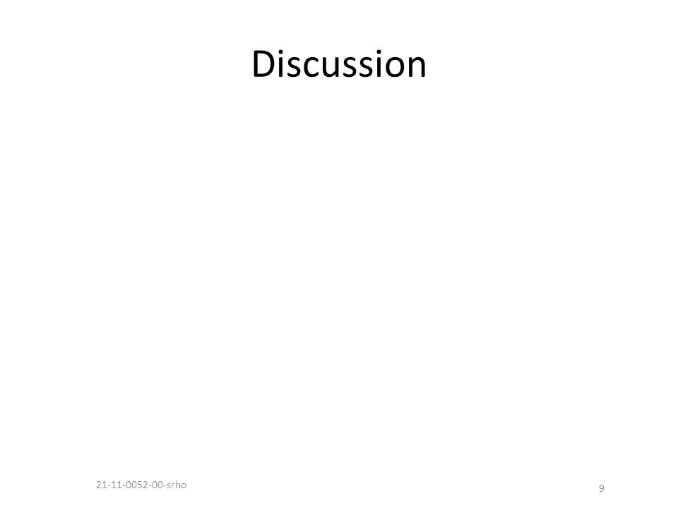 Discussion srho