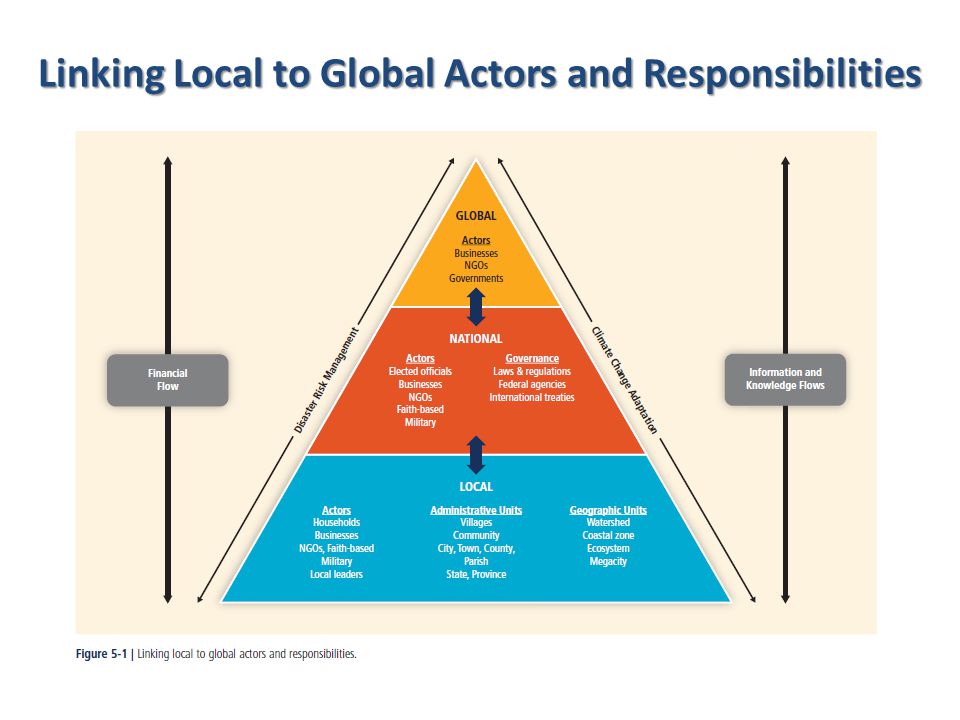 Linking Local to Global Actors and Responsibilities