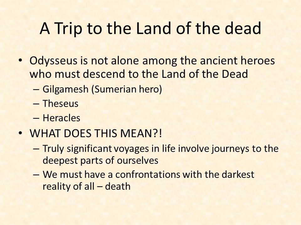 death in the odyssey