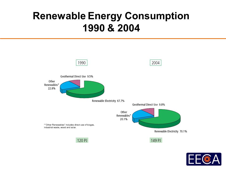 Renewable Energy Consumption 1990 & 2004