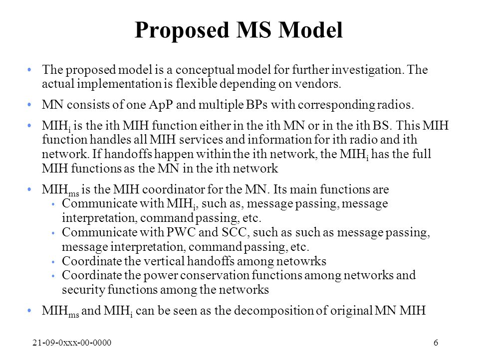 xxx Proposed MS Model The proposed model is a conceptual model for further investigation.