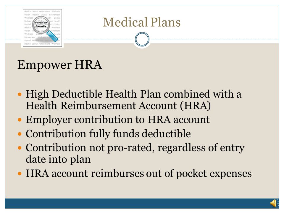 Medical Plans Empower HRA Plan