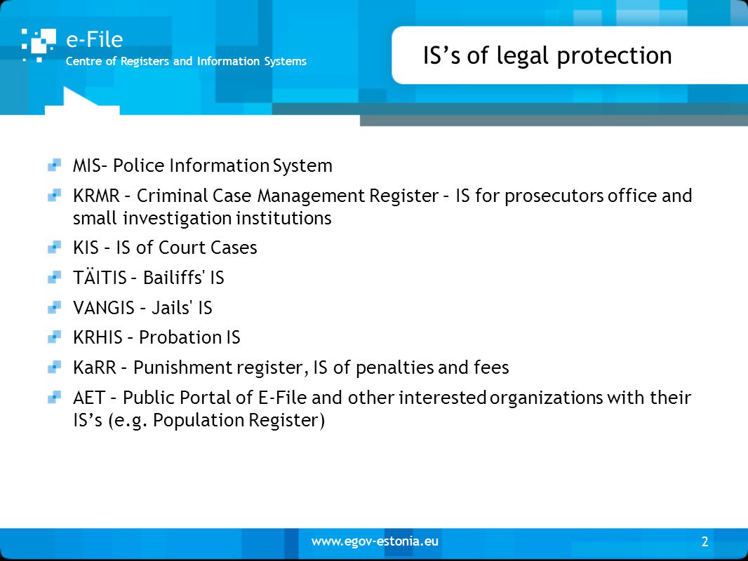 Legal protection of information Legal protection of information