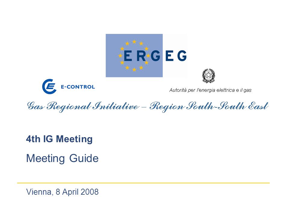 Vienna, 8 April th IG Meeting Meeting Guide