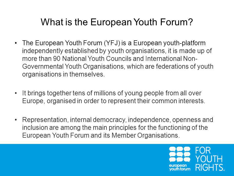 What is the European Youth Forum.