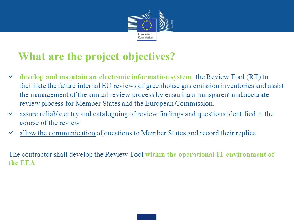 What are the project objectives.