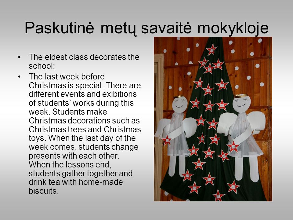 paskutin met savait mokykloje the eldest class decorates the school the last week before christmas - What Day Of The Week Is Christmas On paskutin met savait mokykloje the eldest class decorates the school the last week before christmas - What Day Of The Week Is Christmas On