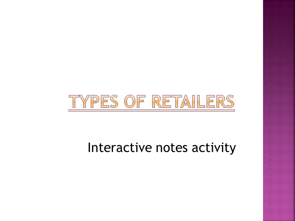Interactive notes activity