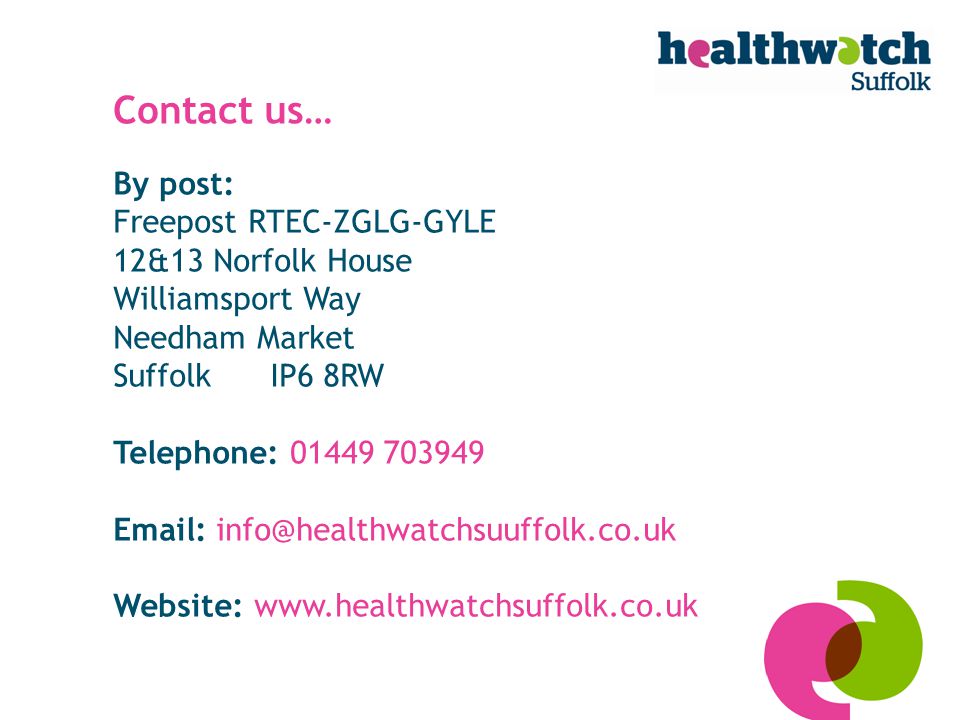 Contact us… By post: Freepost RTEC-ZGLG-GYLE 12&13 Norfolk House Williamsport Way Needham Market Suffolk IP6 8RW Telephone: Website: