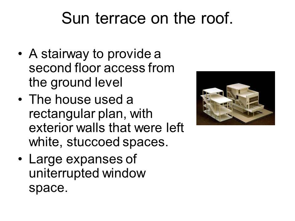 Sun terrace on the roof.