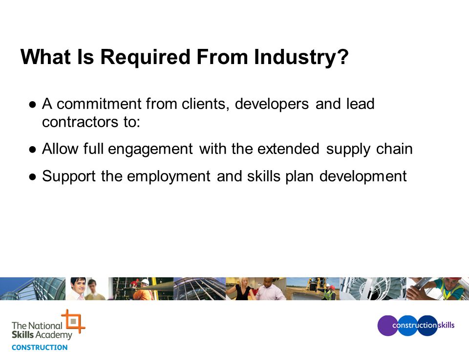 What Is Required From Industry.
