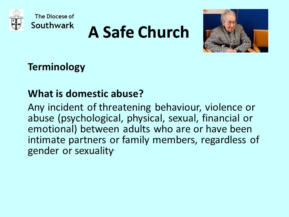 Terminology What is domestic abuse.