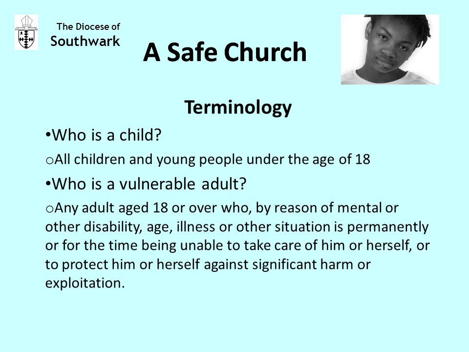 Terminology Who is a child.