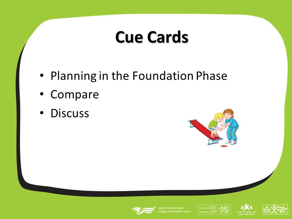 Cue Cards Planning in the Foundation Phase Compare Discuss