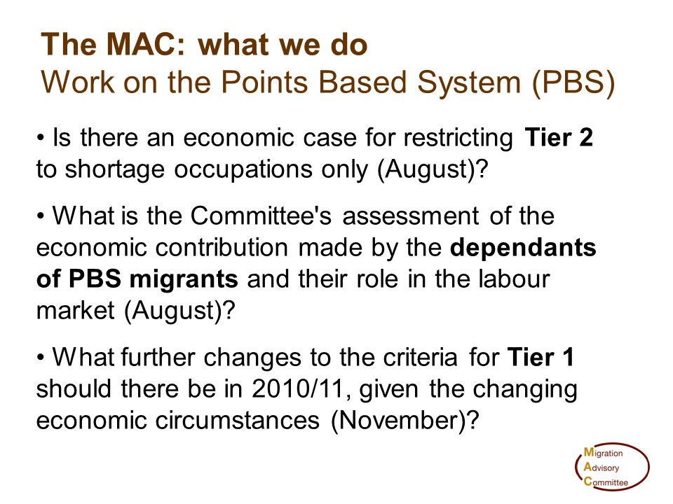 Is there an economic case for restricting Tier 2 to shortage occupations only (August).
