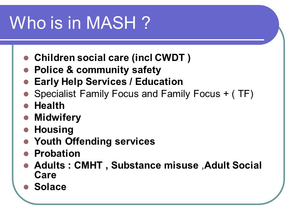 Who is in MASH .
