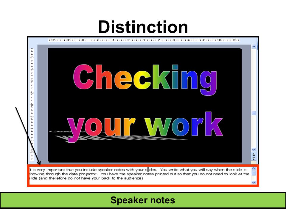 Distinction Speaker notes