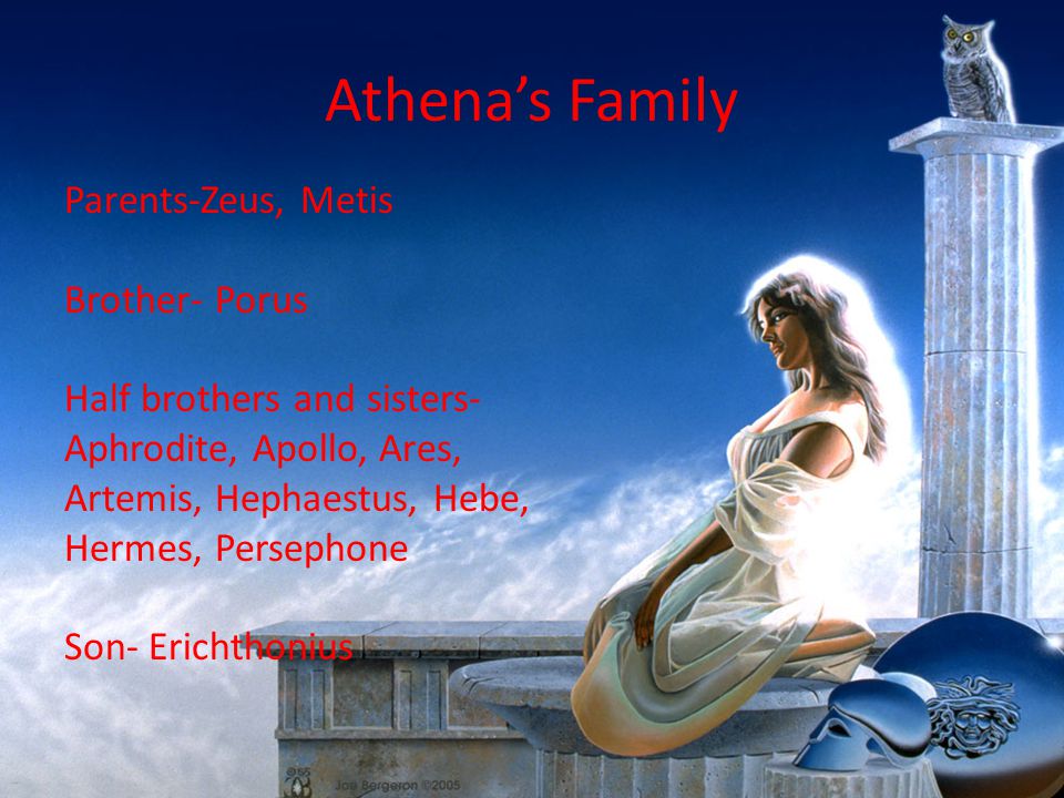 Who Are Athena'S Parents? 