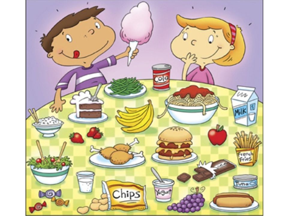 My friend food. Стол с едой мультяшный. Праздничный стол рисунок. Еда картинки для детей. Картинка с едой для описания.