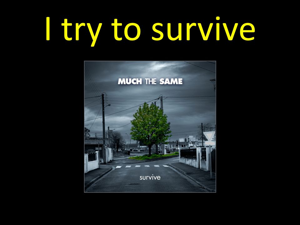 I try to survive
