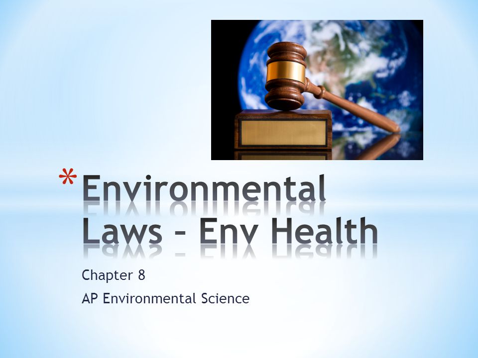 Chapter 8 AP Environmental Science
