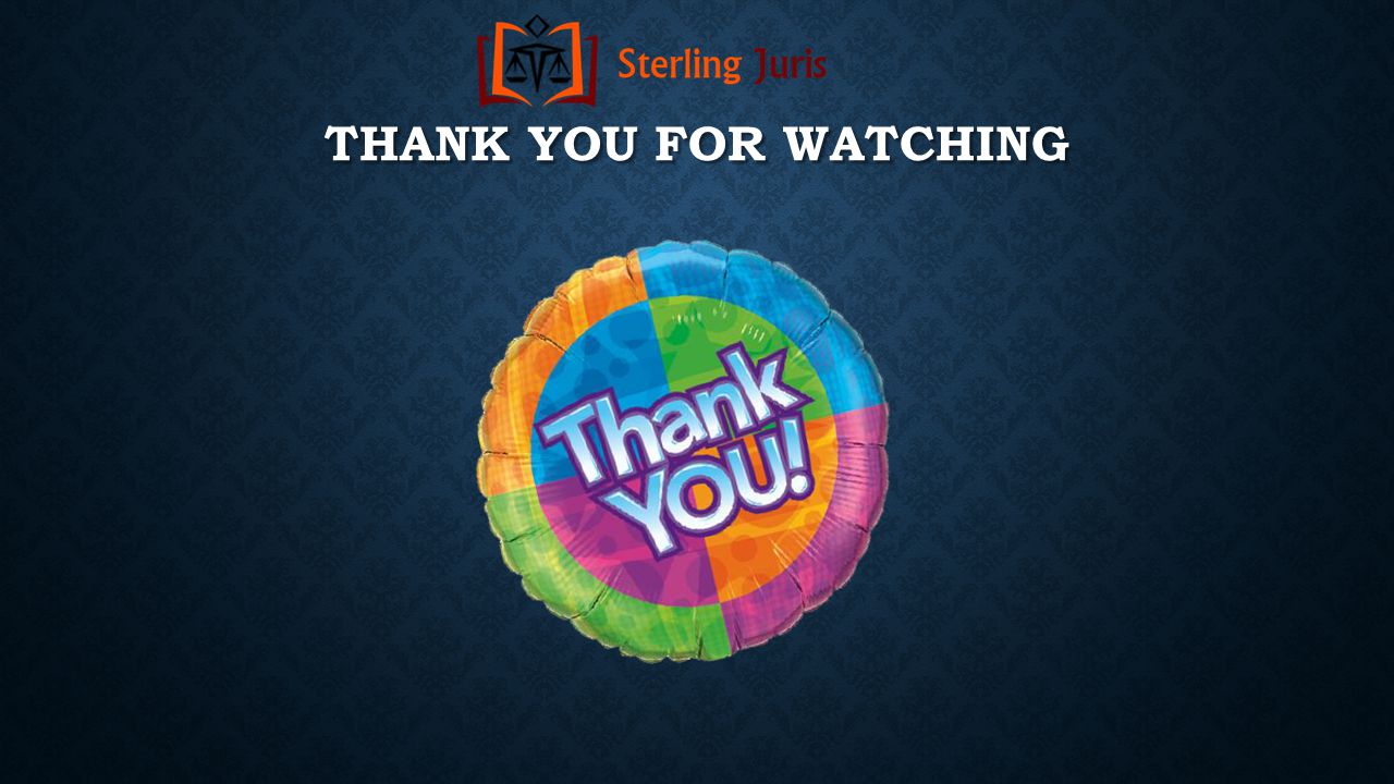 THANK YOU FOR WATCHING