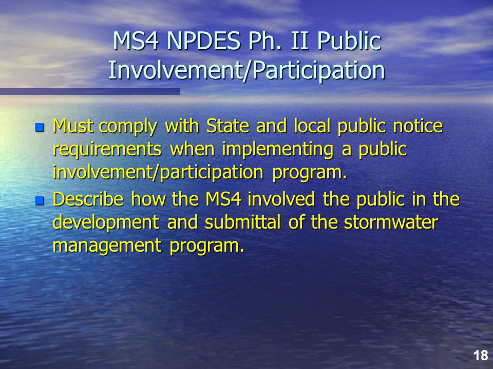 18 MS4 NPDES Ph.