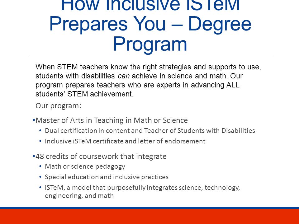 Teach STEM Now Your RoleHow Inclusive iSTeM Prepares You Apply Now