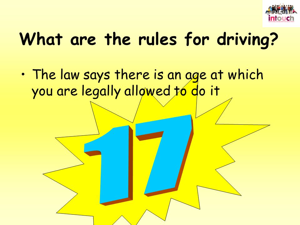 What are the rules for driving.