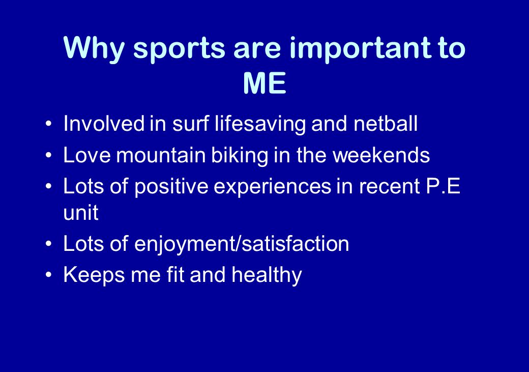 Sports Why Getting Involved Is Good For Us Explain The Significance For Self Others And Society Of A Sporting Event Physical Activity Or Festival Ppt Download