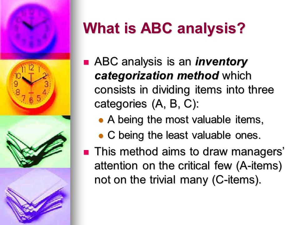 What Is Abc Analysis How It Is Used In Inventory Management Off