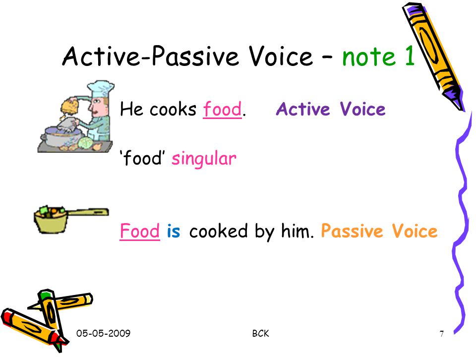 BCK6 Active-Passive Voice – changes 3 JJJJohn reads a book every day.
