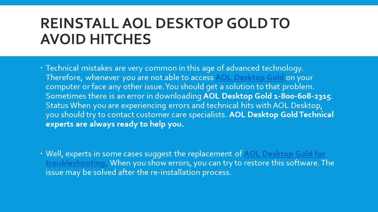 How to uninstall and reinstall aol desktop gold in windows 10 do you