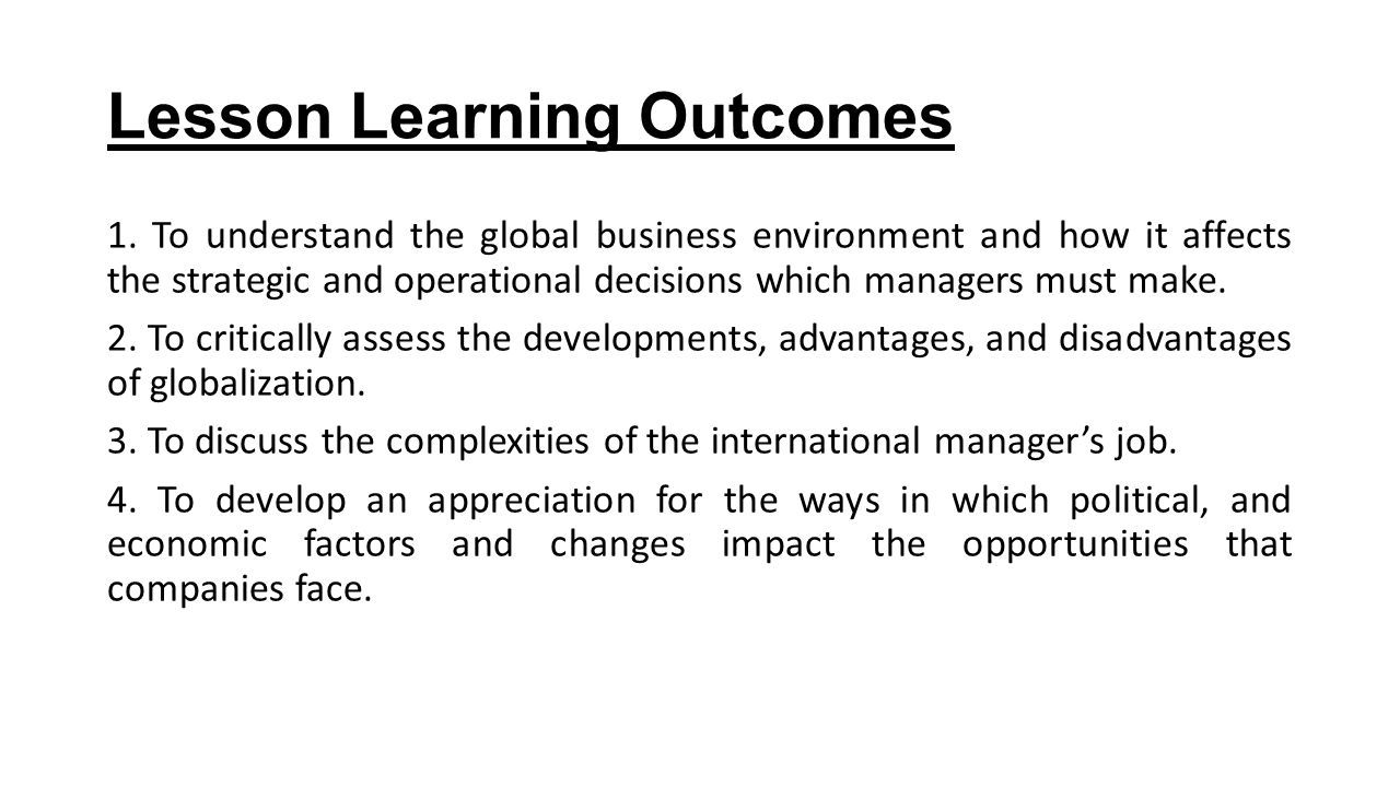 International Management Chapter 1 Assessing The Environment master-s-diploma-katya-faris