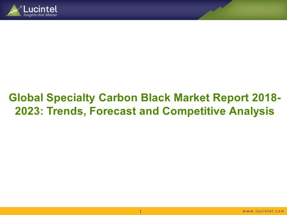 Global Specialty Carbon Black Market Report : Trends, Forecast and Competitive Analysis 1