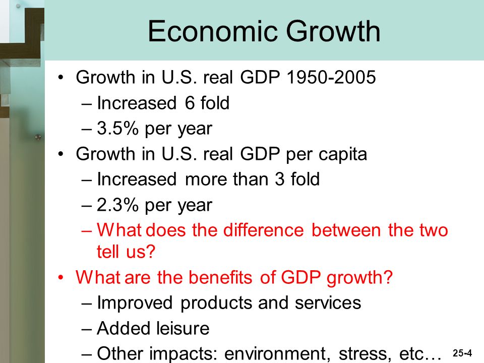 Economic Growth Chapter 25 McGraw-Hill/Irwin Copyright © 2009 by The ...