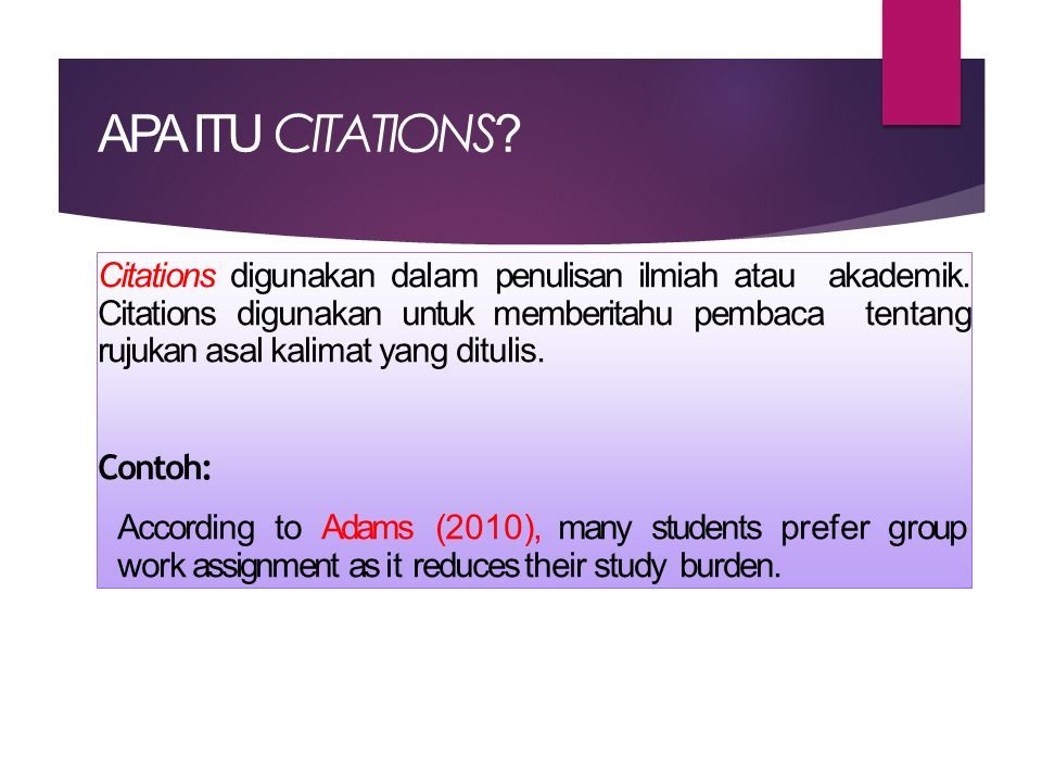 Format Apa Style Panduan Menulis Gaya Rujukan Dalam Karangan Ilmiah Ppt Download